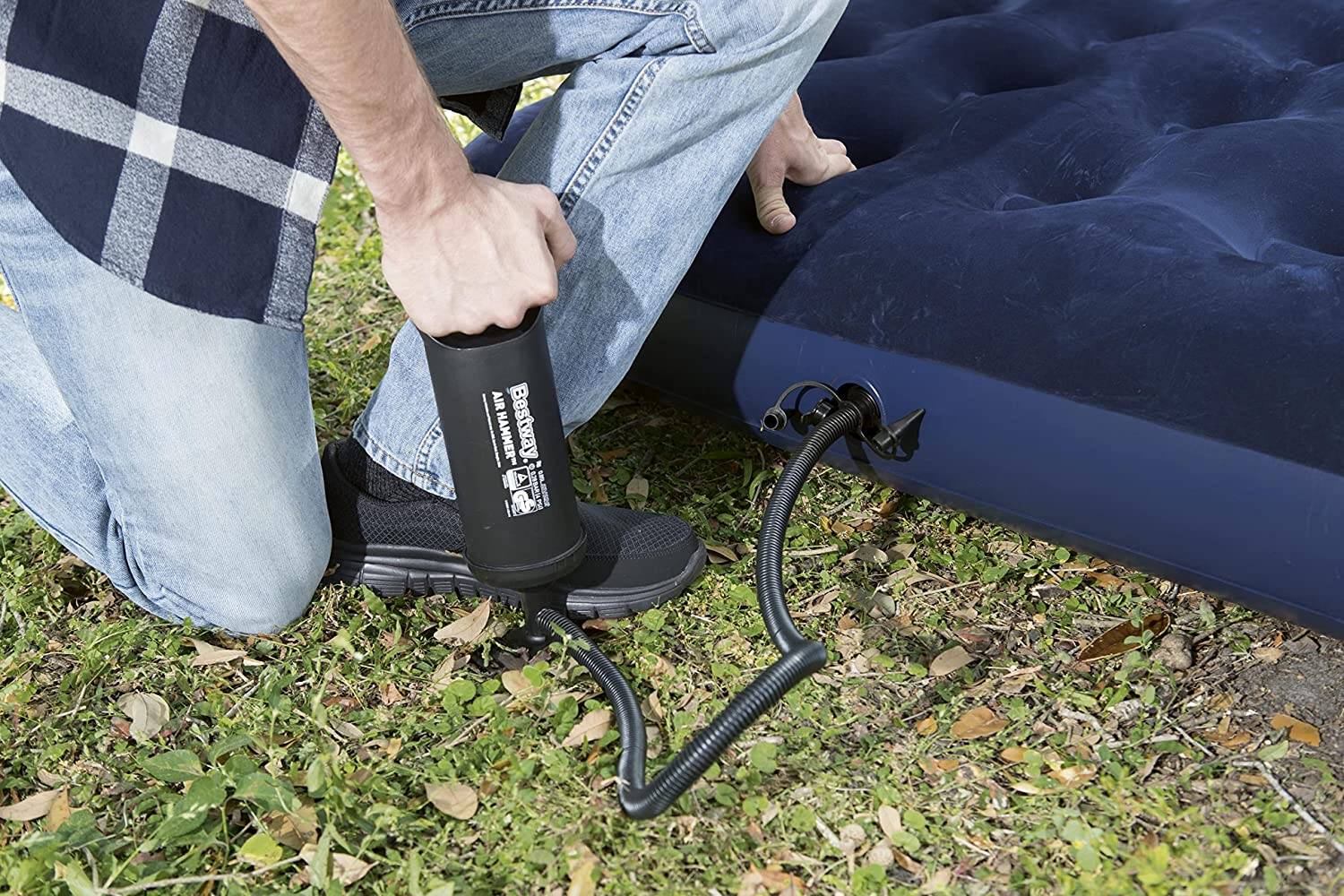 Inflating a Bestway mattress